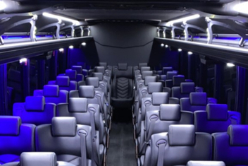Peoria Charter Bus Interior