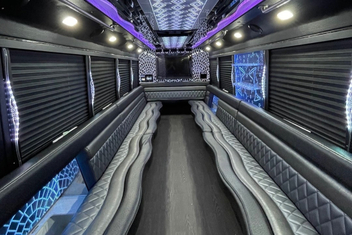 Peoria Party Bus Interior