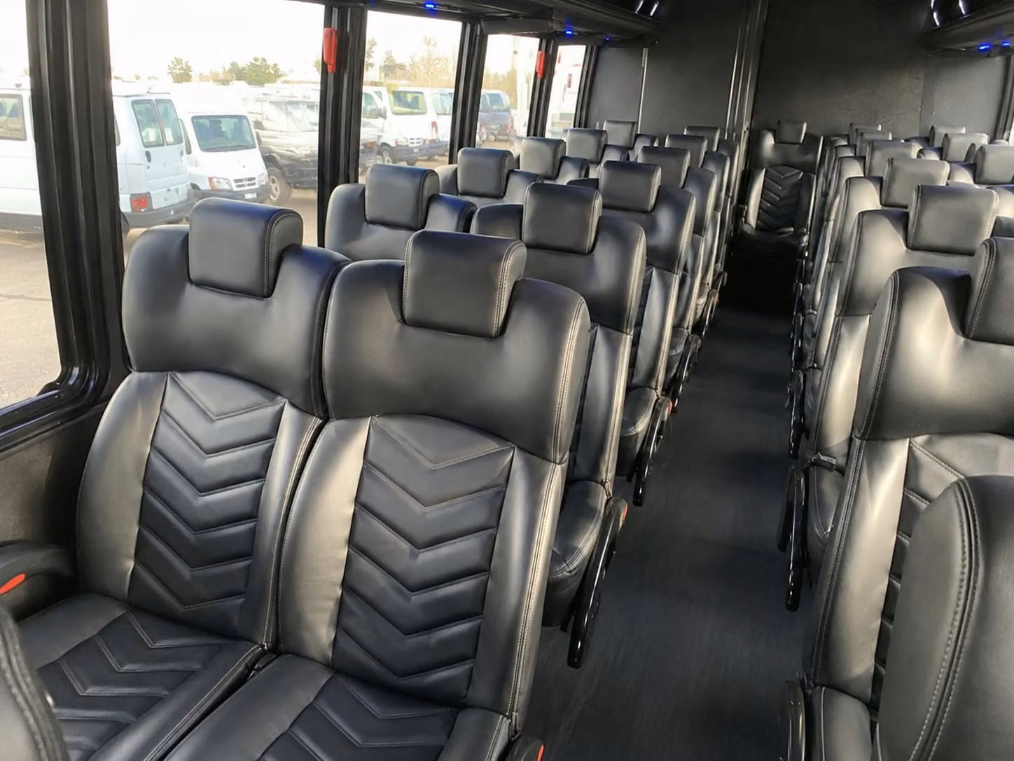 18 passenger minibus interior