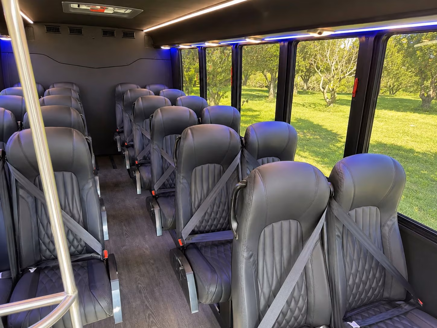 20 passenger minibus interior