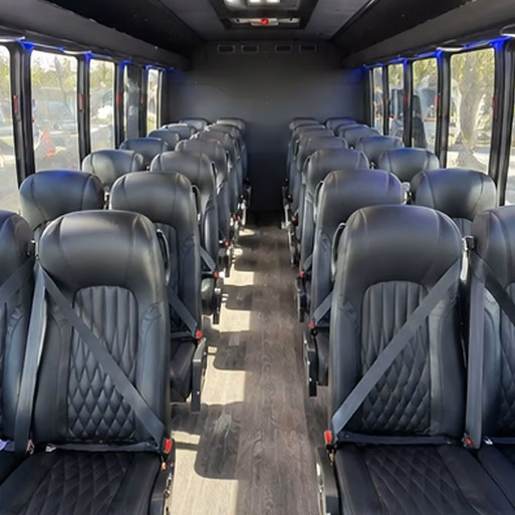 25 passenger minibus inside