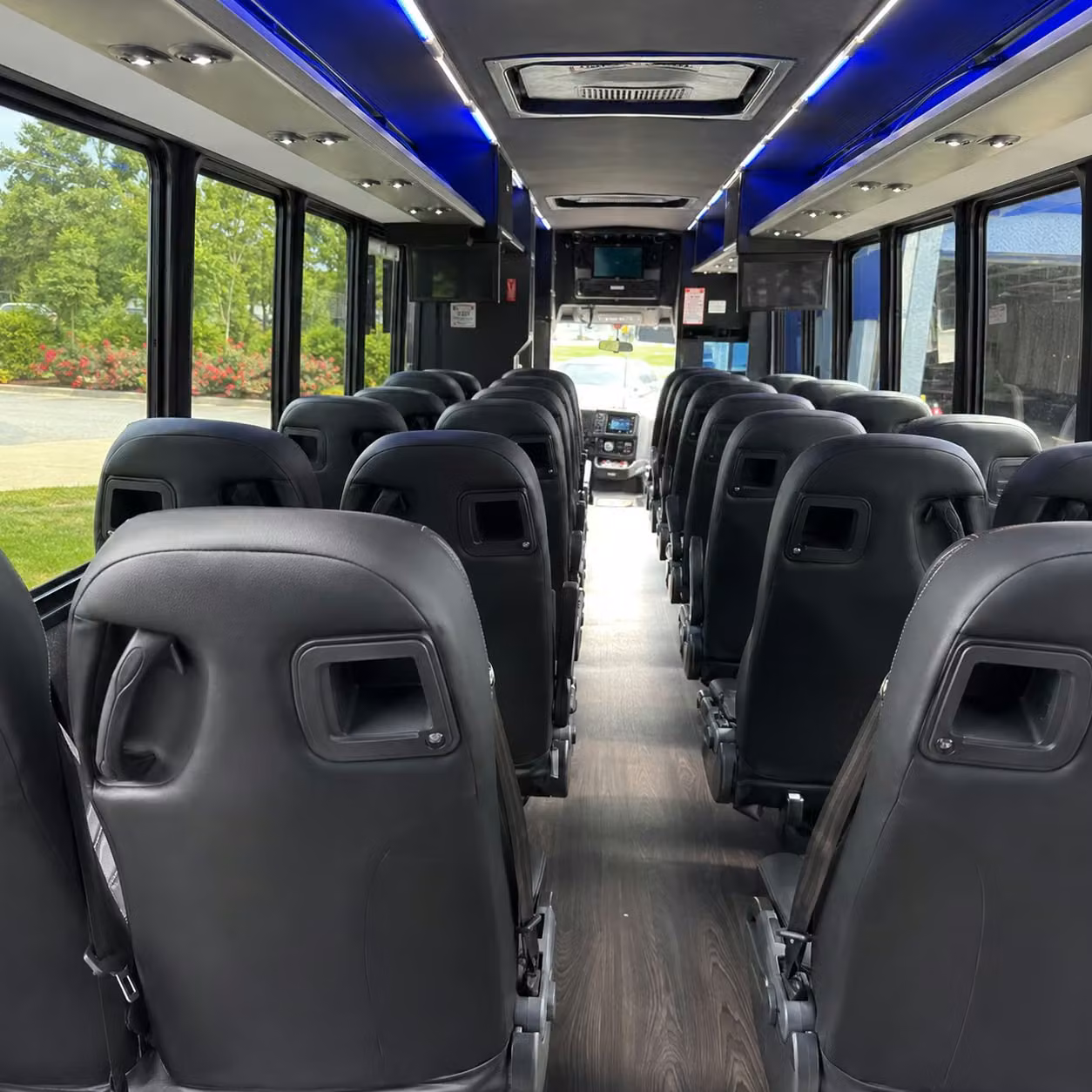 28 passenger minibus interior