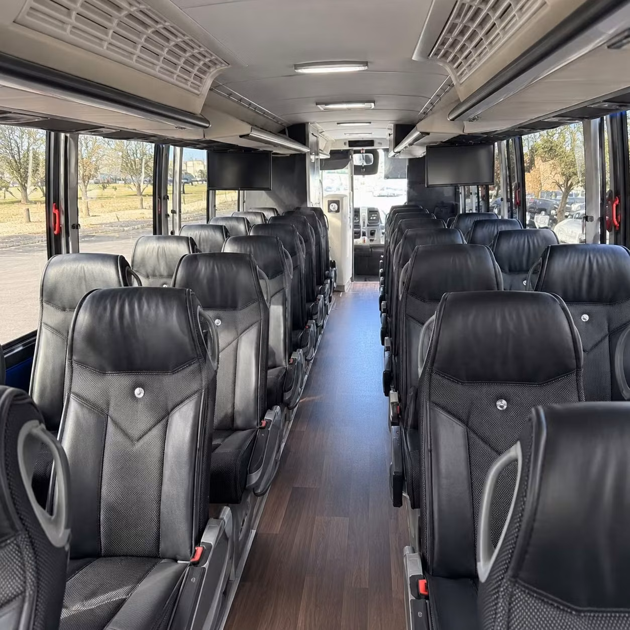 peoria charter bus inside