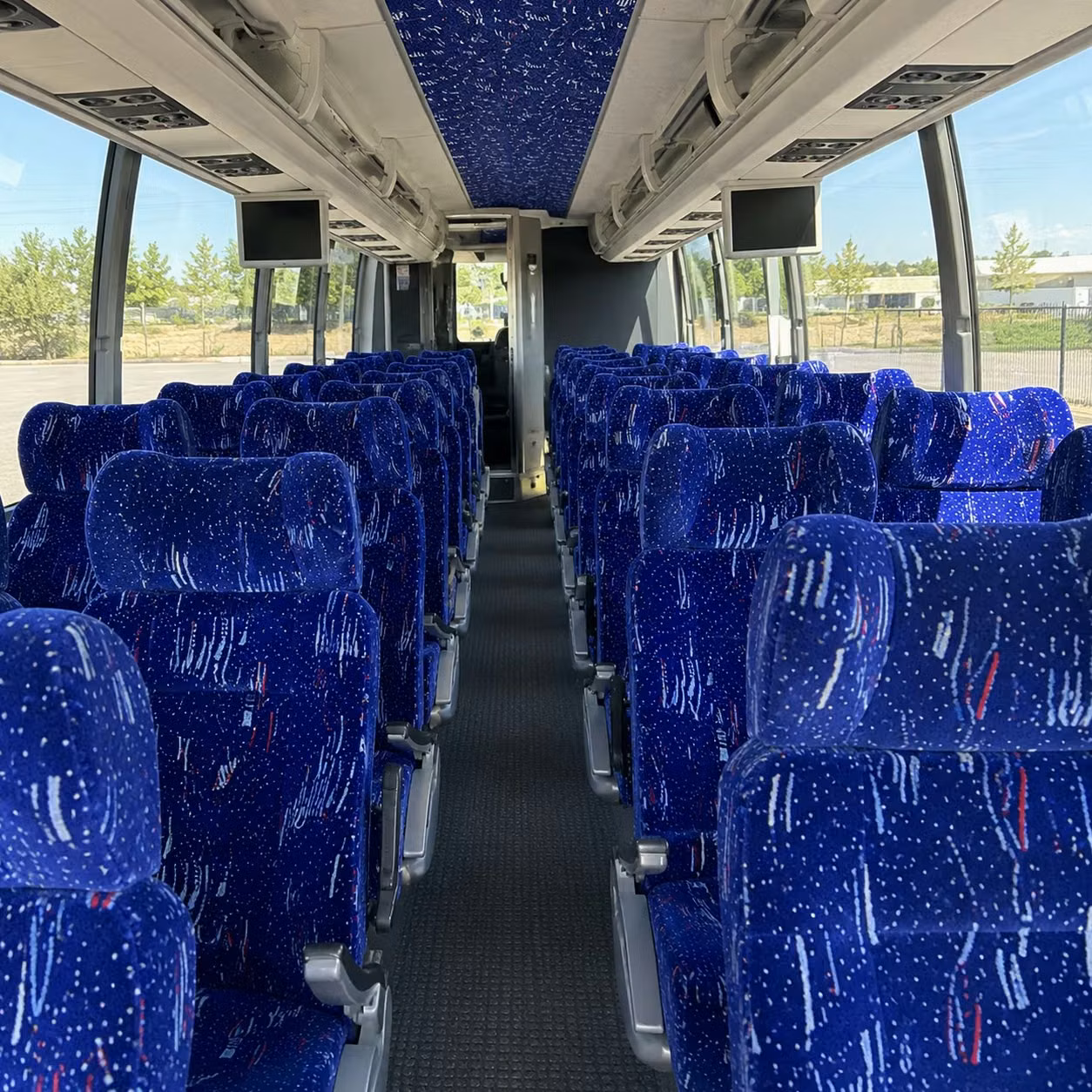 peoria charter bus rental interior